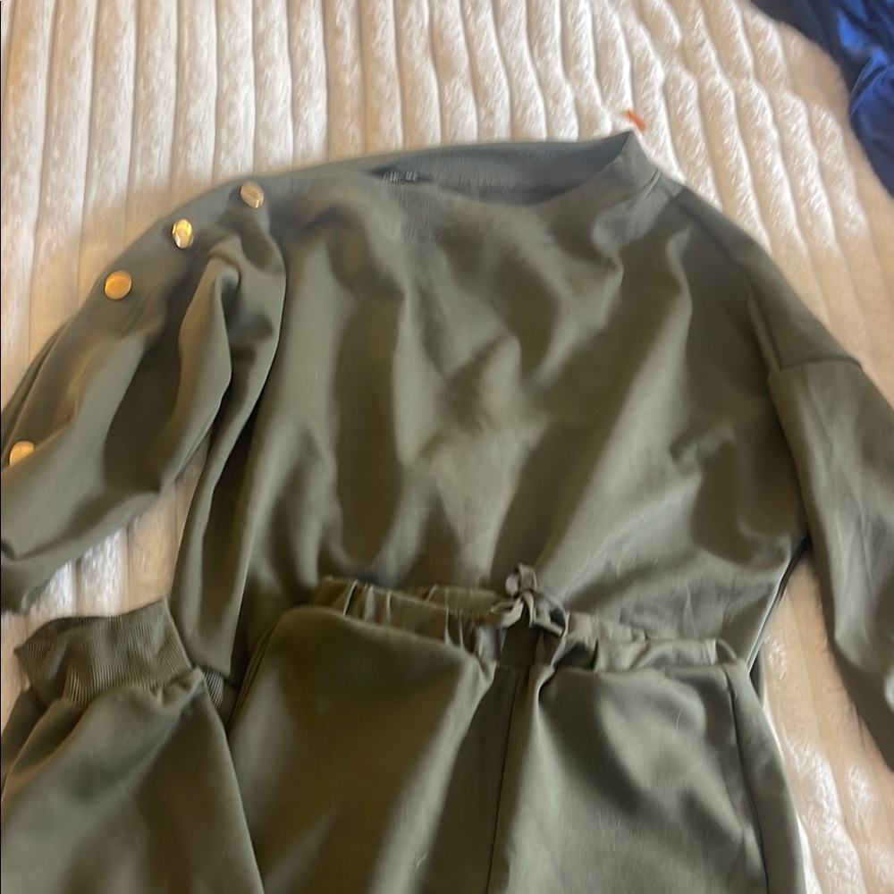 Olive Green Women's Lounge Set